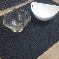 2 Fancy Vintage Serving Bowls