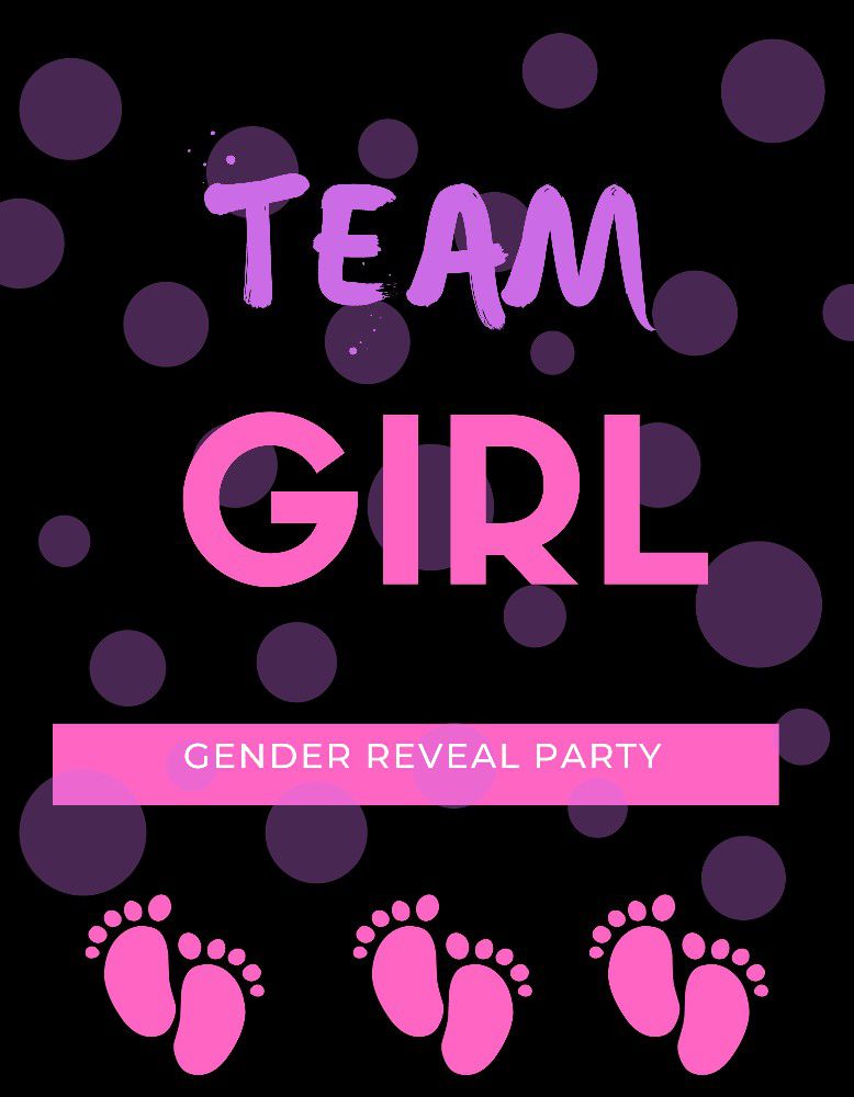 Gender Reveal T-shirts. Team Boy And Team Girl. Camisas De Revelacion De Genero