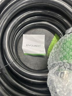 RVGUARD 50 Amp 50 Foot RV Power Cord, 14-50P to SS2-50R Generator Extension Cord, Heavy Duty STW Cord with LED Power Indicator and Cord Organizer, Gre