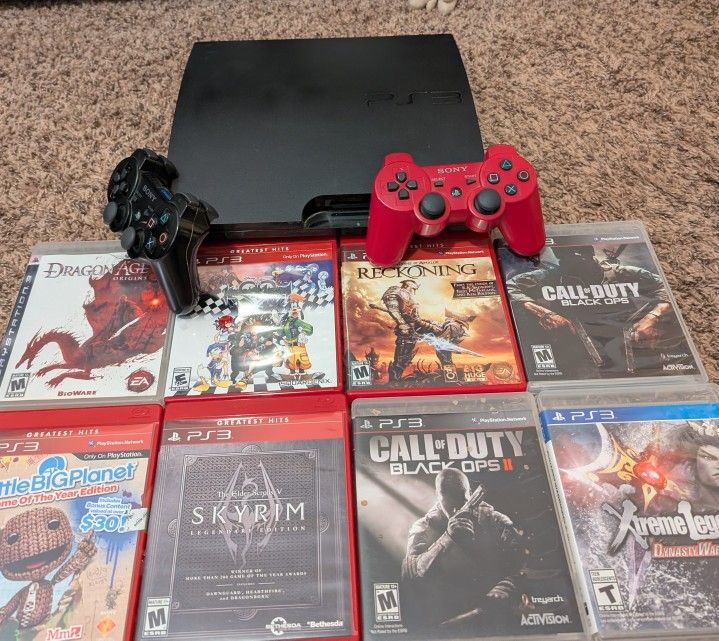 PS3 Slim with Games