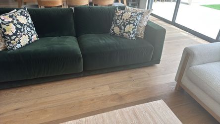 Velvet sofa