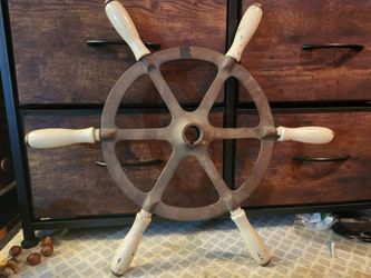 Vintage Nautical Ship's Wheel