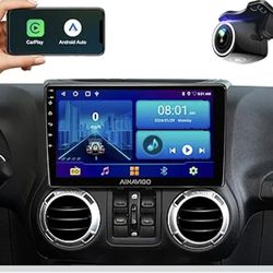 10.2'' Car Radio Stereo for Chevy Silverado 2007-2013 GMC Sierra Yukon Chevrolet Buick Enclave Wireless CarPlay & Android Auto, HD Touchscreen, Androi