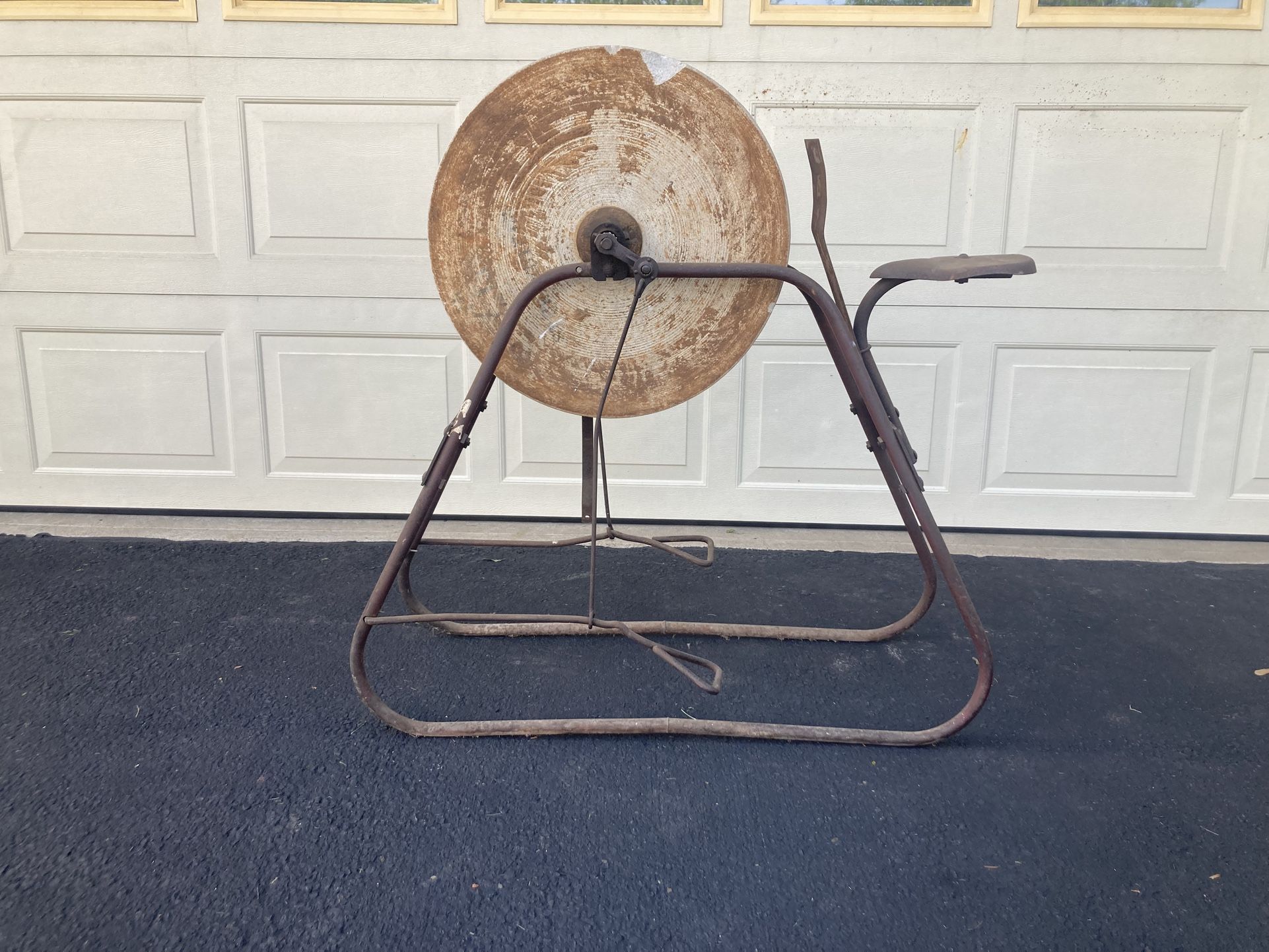 Antique Pedal Stone Grinder