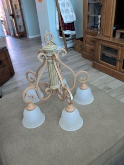 6-Arm Ceiling Light Chandelier Rose Gold