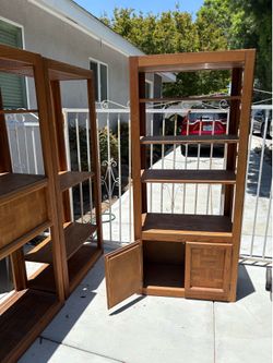 Wood Shelving Unit (three pieces)