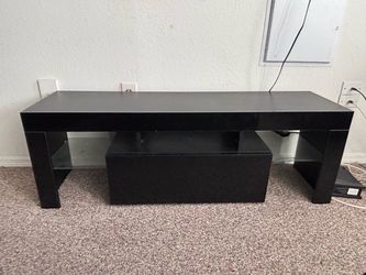 Black tv stand