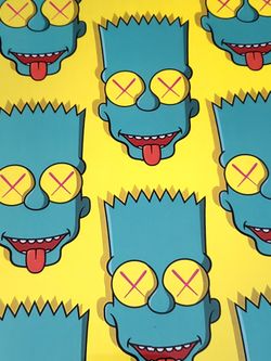 Bart X Kaws Edition hypebeast Offwhite Glass Frame Jordan