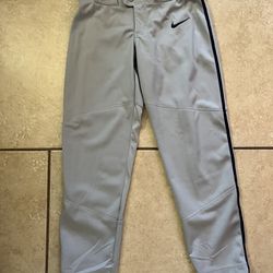 Grey Nike Baseball Pants Boys Size Small