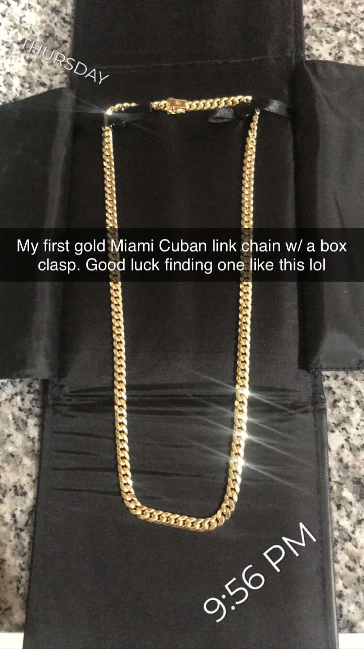 Miami Cuban 10k gold chain