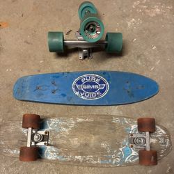 Old School Skateboards + Extra Trucks and Wheels