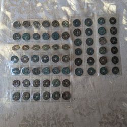 66 of China Song dynasty (960 AD to 1279 AD) cash coins