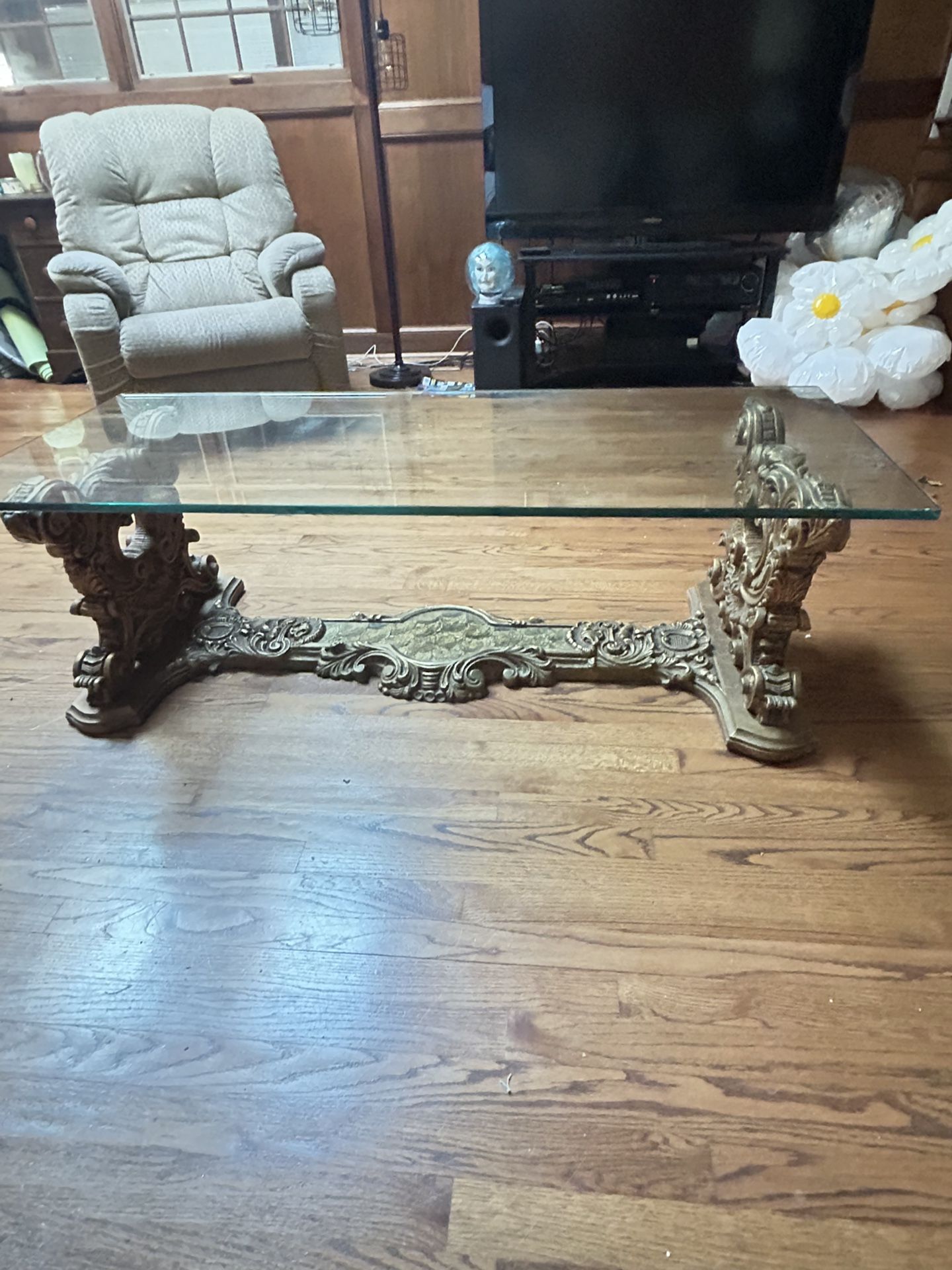 Antique Gilded Coffee Table