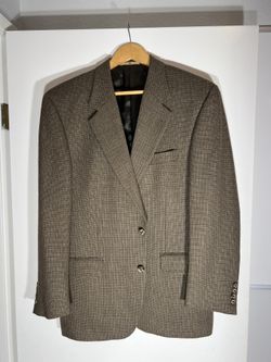 Tweed-style wool blend blazer