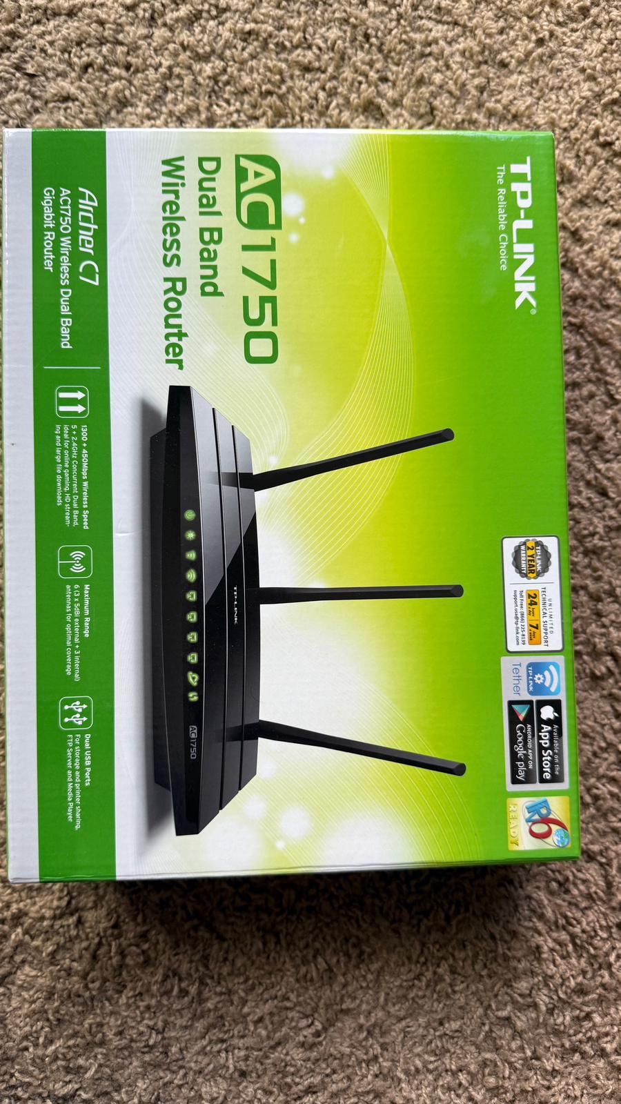 TP-Link AC1750 Wireless Dual Band Gigabit Router (Archer C7)