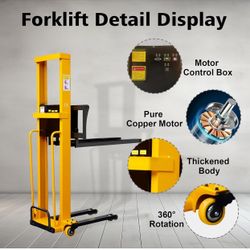 Electric Forklift Boarding Trucks Pallet Lift 1300lbs 