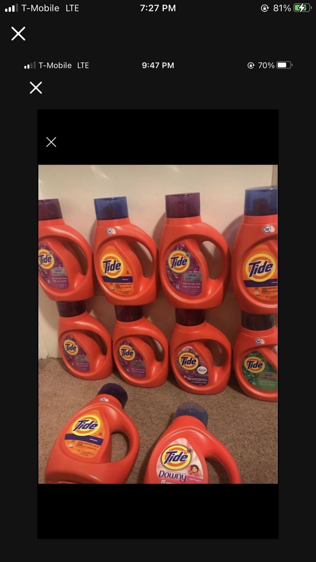 Tide detergent 37oz Bundle 10/$35