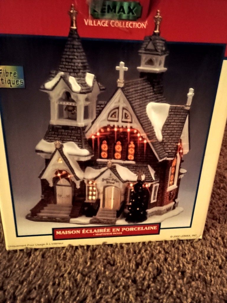 Lemax village collection seaport village Church 2002