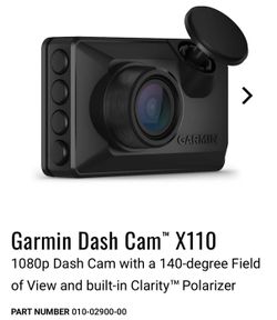 New In Box Garmin X110 Dash Cam