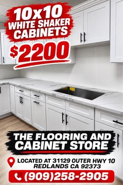White cabinets