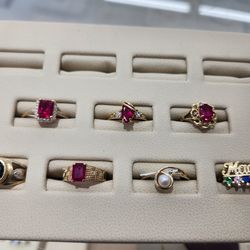 10k 14k  Gold ring gemstone ring, Birthstone ring