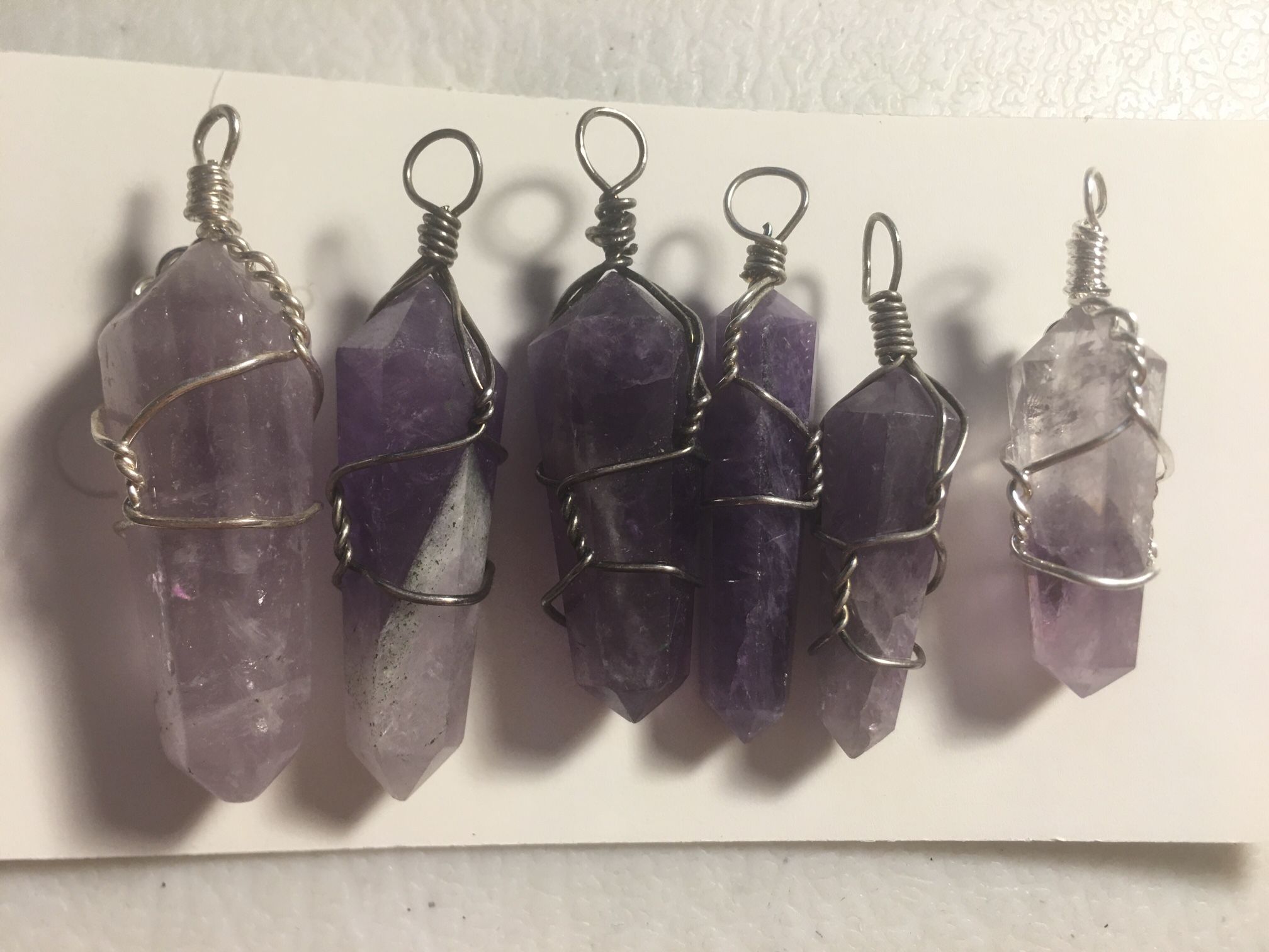 $20 New Amethyst DIY Jewelry Pendants