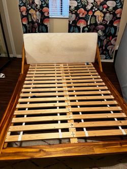 Wood Queen bed
