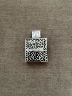 Rayhaan Aquatica Perfume Bottle Silver Geometric Design