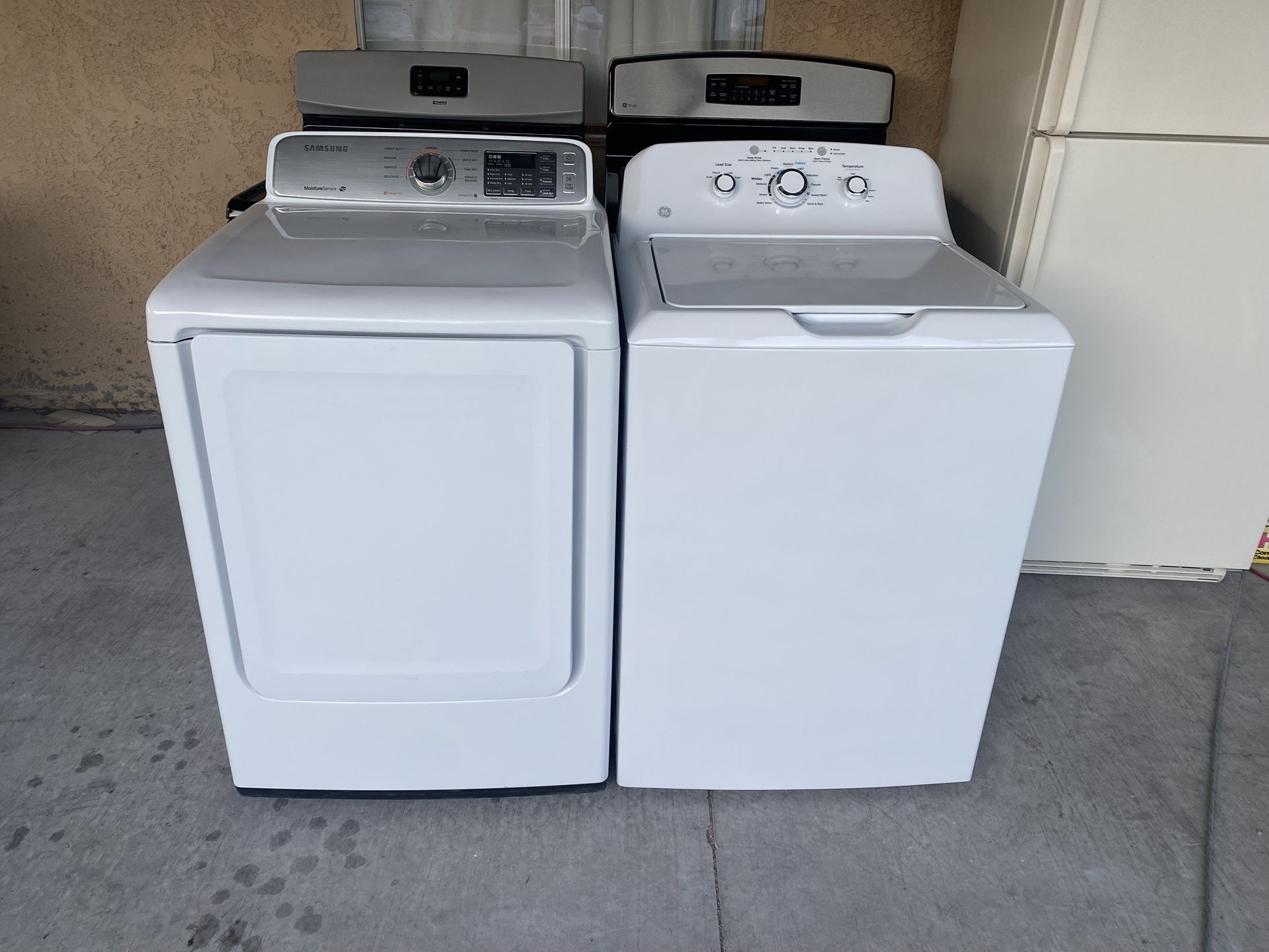 Gas dryer Brand Samsung And Washer GE 60 Days Of Warranty Free Delivery