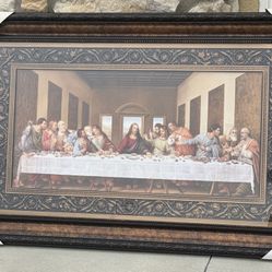 ✨ Large “Last Supper” Framed Wall Art – NEW Open Box (42”) ✨