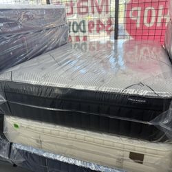 QUEEN SIZE ENGLANDER CAMBRIDGE EUROTOP MATTRESS & BOX SPRING BED SET