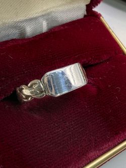 ATI 925 Mexico Sterling Silver Braided Band Ring Size 6 Signed Mexican