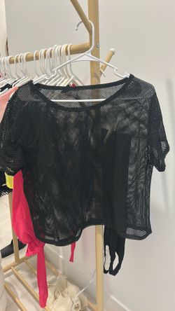 Black Mesh Shirt
