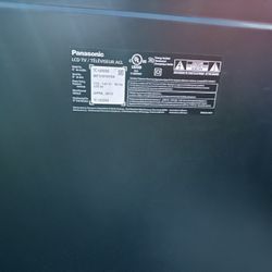 65 “ Panasonic Tv  Perfect Screen