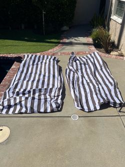 Chaise Lounge/Bean Bag Lounge Stripped Covers