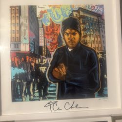 Ice Cube Autographed Art