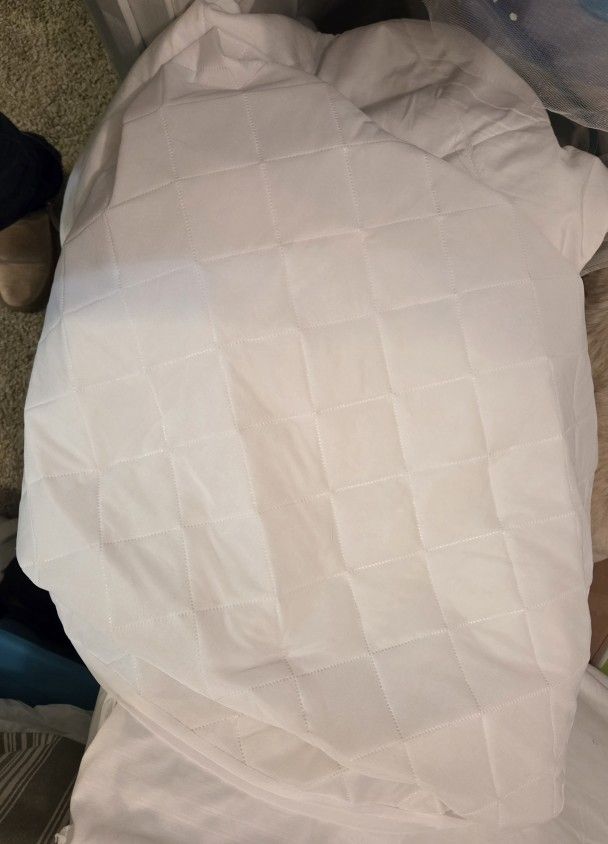 2 Twin Size Waterproof Mattress Pads/Covers