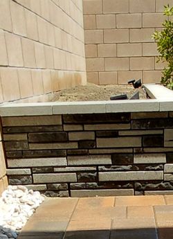 Bricks, Concrete.