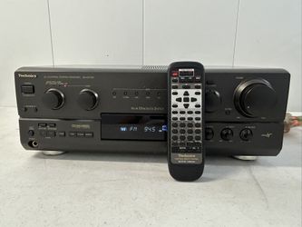 Technics SA-AX720 AV Control Stereo Receiver With Remote Tested Working 100 watts per channel Dolby Digital DTS Pro Logic Decoding 
