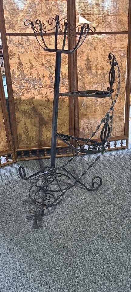 Wrought Iron Patio Plant Stand 36" Tall