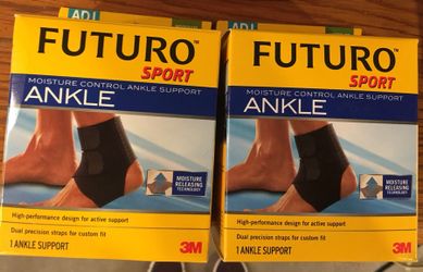 FUTURO Sport 2 Moisture Control Ankle Support, Adjustable New