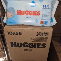 Huggies Pure Wipes 560 Count