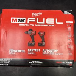Milwaukee 3697-22 + 2854-20 M18 FUEL 2-Tool Combo Kit w/ 3/8 Impact