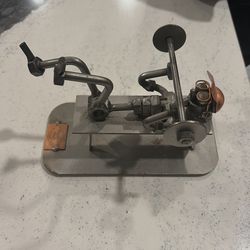 Collectible Nuts And Bolt Handcrafted Art Weightlifter