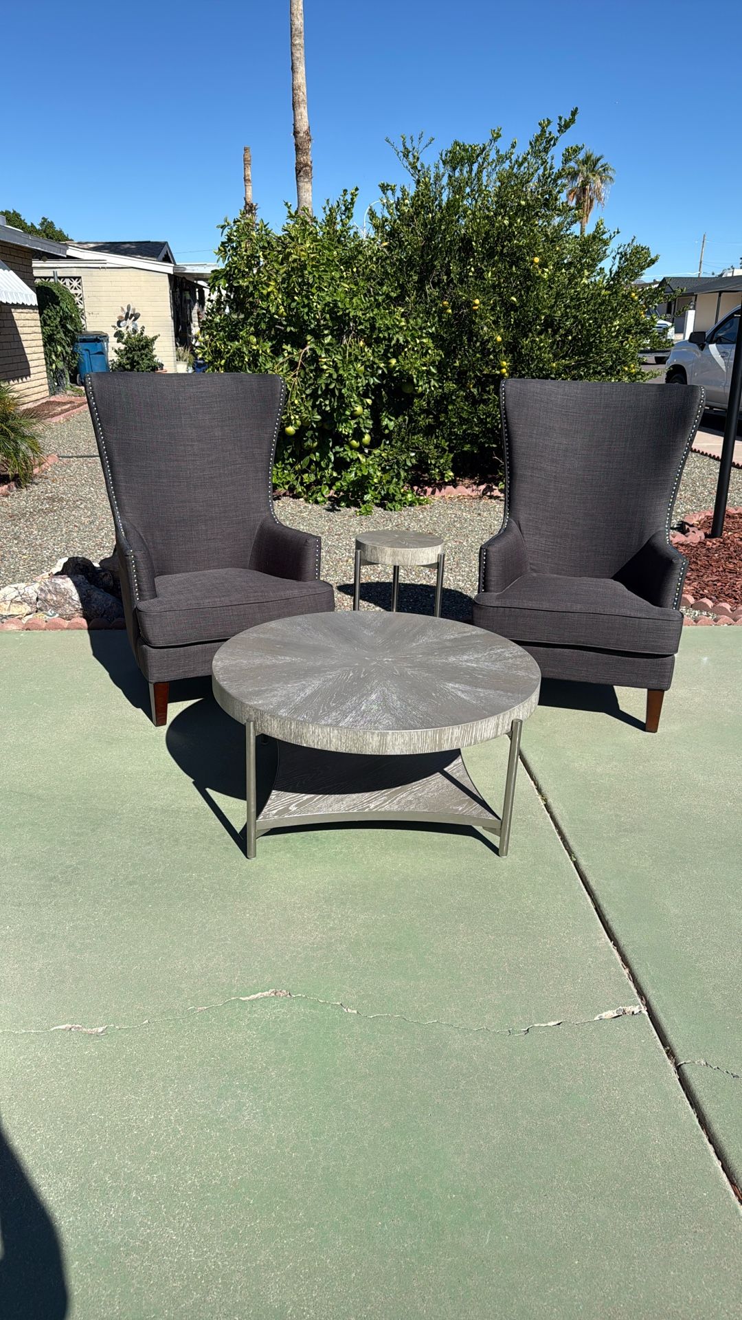 Chairs & End Table Set