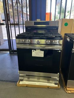 Samsung stainless steel gas range