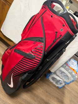Nike Red 14 Way Golf Cart Bag
