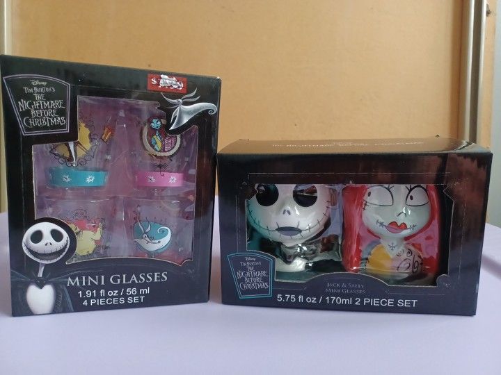 Nightmare Before Christmas Mini Glases