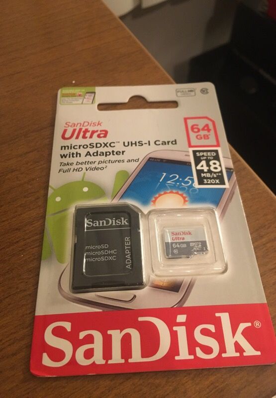 64 GB Micro-SD Sansdisk Ultra