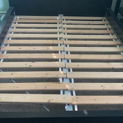 IKEA Malm black Queen bed frame and matching Night Stand